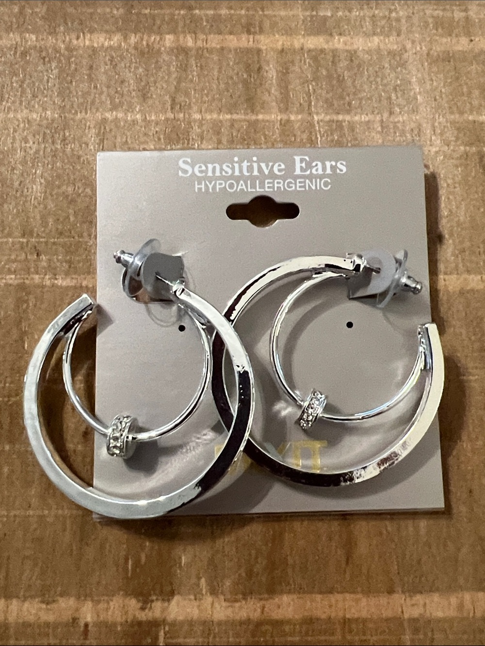 3/$18 MIXIT Silver-tone Hoop Earrings Lot 798